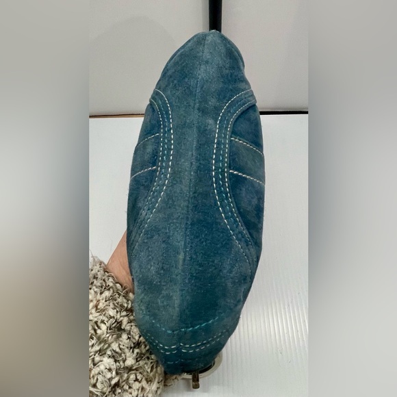 Coach SoHo Hobo Shoulder Bag Blue Suede Vintage 2005 w/fringe tassel style #8A14 - Picture 8 of 13